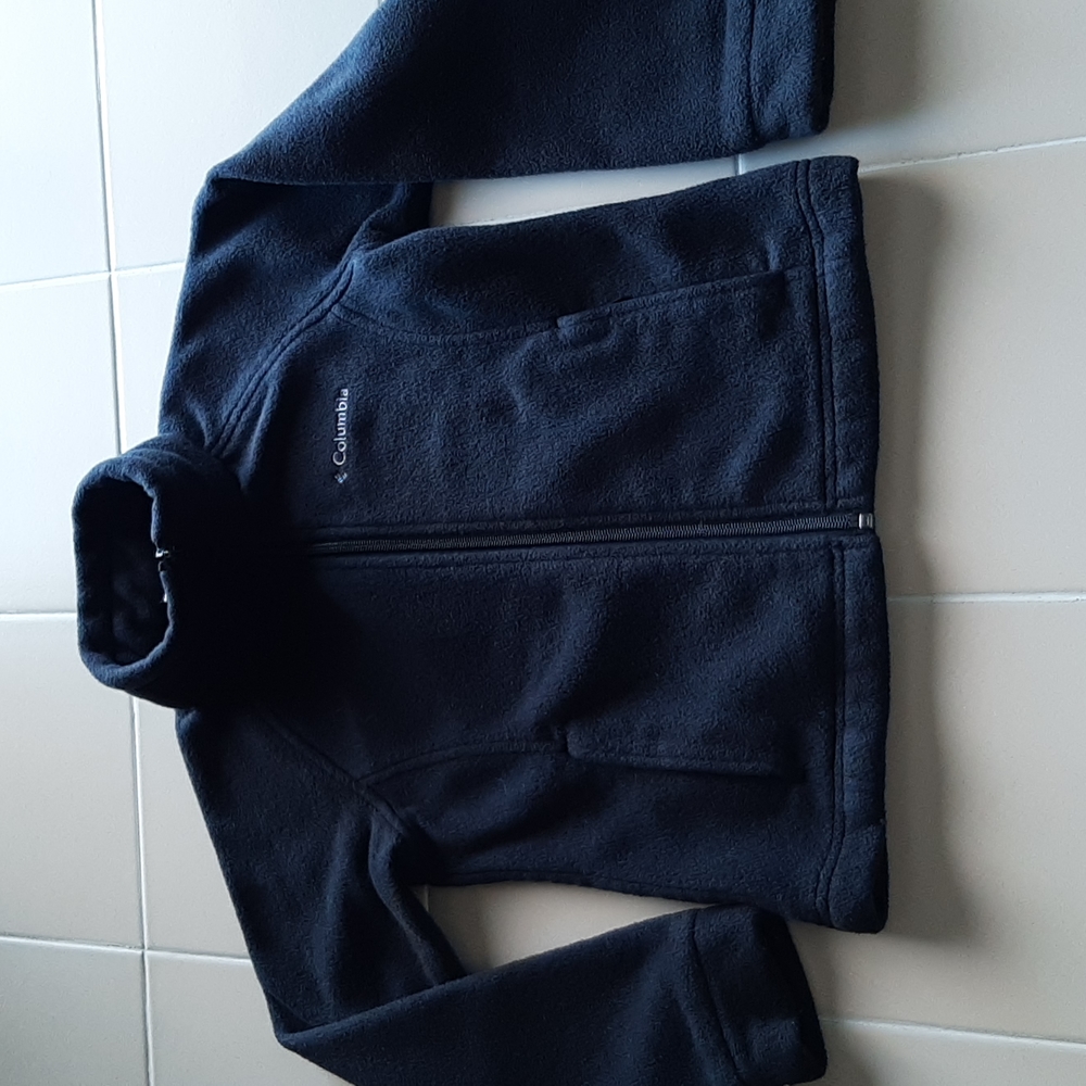 Columbia Black Fleece Zip Up Jacket